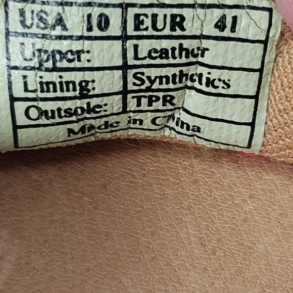 Dije Womens Brown Suede Slip On Mocassins With Red Accents Sz 10 EUC - Picture 9 of 9